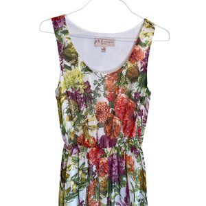 Long spring Easter dress women’s XS, by Philosophy yellow, pink, green, orange